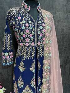 Bridal Wear Lehengas de travail de séquence de broderie lourde avec des vêtements indiens et pakistanais Dupatta - Product Image 3