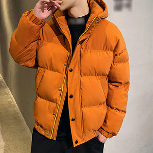 Veste bouffante pour hommes à la mode, vêtements d'hiver haut de gamme coupe ajustée, veste en duvet vierge unie - Product Image 6