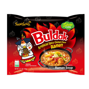 Nouilles instantanées coréennes frites en vrac, saveur poulet épicé type Buldak Stew - Product Image 3