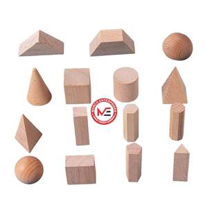 <b>Wooden</b> Geometric Solids 3D Shapes Stacking <b>Toy</b> for Kids Babies <b>Toys</b> & Hobbies Educational Mathematics Factory Direct Supply - Product Image 2