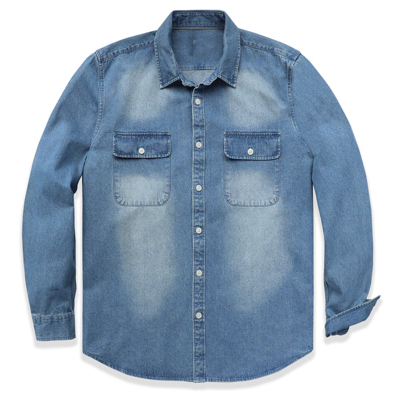 Denim Shirt For Men s Breathable