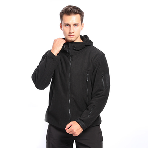 Veste polaire tactique d'hiver Hommes Manteau à capuche polaire chaud pour l'extérieur Multi-Pocket Casual Full Zip Sport Outdoor Camp Hiking Jacket - Product Image 4