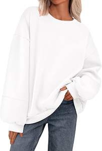 Haut à manches longues haut de gamme pour femmes couleur unie col fendu à capuche respirant Style Hip Hop pour hiver automne printemps approvisionnement OEM - Product Image 2