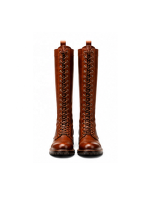 Bottes d'équitation montantes POWER HINT en cuir véritable respirant, de luxe, avec fermeture éclair avant et boucle, pour l'équitation et les activités de plein air - Product Image 2