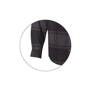 OEM Chemise à poches en flanelle à carreaux contrastés au design personnalisé Chemise à manches longues en flanelle décontractée vintage pour hommes - Product Image 5