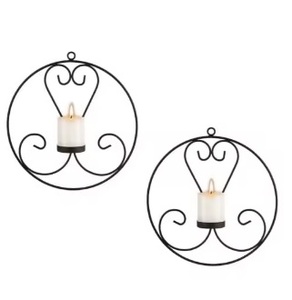 Bougeoir écologique en fer métallique de couleur personnalisée avec logo et design personnalisés pour la décoration de Noël à la maison - Product Image 2