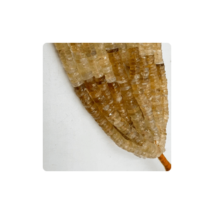 Prix de gros Rose Citrine Naturelle Facettes Heishi Tier Forme Perles Premium Véritable Pierres Précieuses Fabrication de Bijoux Alif International - Product Image 2