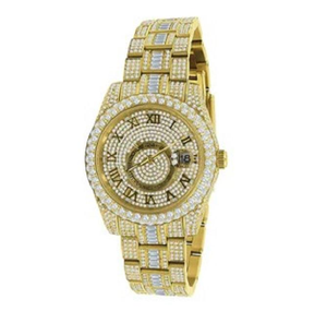 Reloj de Cuarzo para Hombre 2025, Acero Inoxidable, Diamantes Moissanite, Cristal Antiguo, Artesanía Exquisita, Diamantes Brillantes, Estilo Audaz - Product Image 6