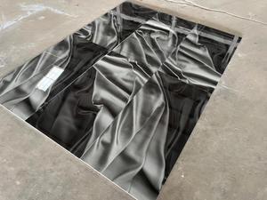 กระเบื้องโมเสคไม้หินแกรนิตโอนิกซ์สีดำเข้มขนาด60x120ซม. 24x48นิ้ววัสดุก่อสร้าง