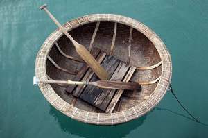 Barco de bambú redondo de Vietnam con revestimiento de fibra de vidrio para mayor estabilidad - Product Image 5