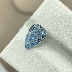 2.00 CT VS1-VS2 diamants en vrac de couleur bleue de taille poire cultivés en laboratoire VIVID certifiés par IGI avec certificat - Product Image 2