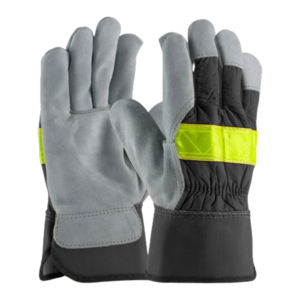 Guantes DE SEGURIDAD DE CUERO dividido de piel de vaca de calidad superior Uso industrial Guantes de construcción resistentes a la abrasión Protección personal - Product Image 6