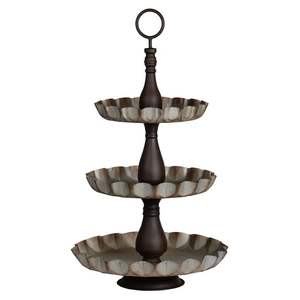 Tendance chaude Vintage Style campagnard galvanisé gâteau support Dessert affichage Cupcakes Muffins et pâtisseries forme de taille personnalisée - Product Image 2