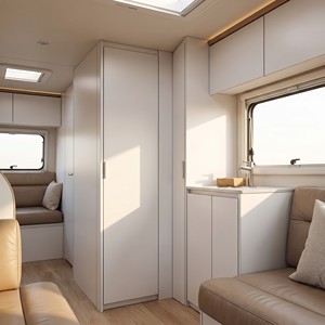 Panneau sandwich en aluminium suisse Coratec Corapet GRX70, 0,95 mm, alliage 3003 H44, RAL9010 blanc, léger, composite, pour caravane, camion, mur - Product Image 2