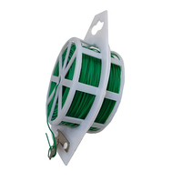 Attache de jardin simple en plastique et métal recouvert de PVC vert 100M - RAPITECH GT072 - Support pour plantes