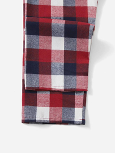 Nouvelle édition Pantalon en flanelle légère à carreaux pour homme, longueur intégrale, décontracté, style pyjama, pour l'été et le printemps, durable, avec cordon de serrage - Product Image 4