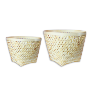 ตะกร้าไม้ไผ่สุดชิคเป็นมิตรกับสิ่งแวดล้อมส่งออกสินค้าจากเวียดนาม - Product Image 1