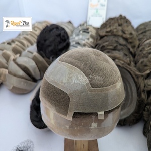 REGENT Premium SFL Toupet pour homme Fabriqué à la main avec des cheveux humains Natural Wave Straight Stock en gros - Product Image 4