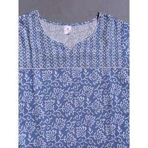 Peignoir pour femme 100% Coton, en tissu tissé imprimé, avec poche latérale, respirant, taille élastique avec cordon de serrage, ODM pour vêtements d'intérieur - Product Image 1