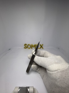 Pinzas de volumen falsas personalizadas Extensión de pestañas Logotipo personalizado Pinzas de pestañas estilo agarre de diamante - Product Image 5