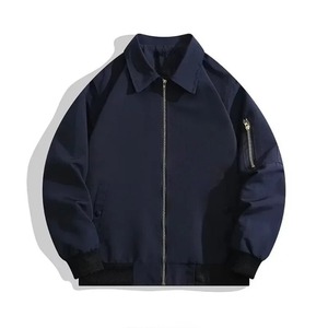 แจ็กเก็ตบอมเบอร์สำหรับผู้ชายแจ็กเก็ตแขนยาวทรงหลวมสไตล์ลำลองอินเทรนด์สำหรับฤดูใบไม้ผลิ - Product Image 5