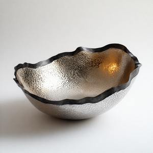 Velvique Shine Table Bowl Royal Cradle Brass Bowl Ware Decoración Fechas Chocolate Tazones de frutas secas para mejorar el comedor - Product Image 1