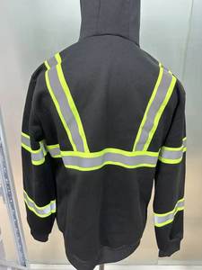 Sudadera con capucha reflectante de seguridad de alta calidad personalizada, Jersey unisex de algodón y poliéster, sudaderas con capucha para hombre con reflector - Product Image 4