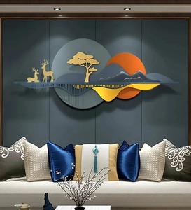 High Quality Handcrafted Modern Design Iron Metal Wall Art Panel Superb Outdoor Home <b>Decorative</b> Hanging for Interior Use - Product Image 2