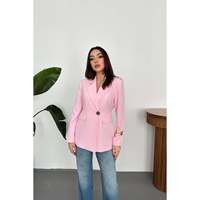 Blazer rose cintré pour femme Elisa Fashion