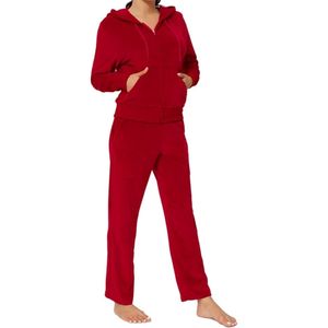 Conjunto Deportivo de Dos Piezas para Mujer, Ajustado, con Capucha y Pantalones Deportivos, con Logotipo Personalizado, de Poliéster/Algodón, para Invierno - Product Image 3