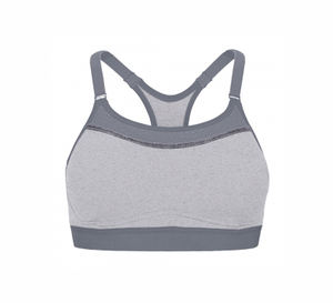 Sujetador deportivo transpirable sin costuras de alta elasticidad antibacteriano ecológico para mujer OEM Fitness activo para entrenamiento de correr - Product Image 3