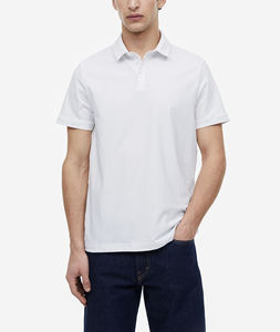 2023 Logo personnalisé broderie motif solide grande taille tricoté Golf sport pour polos anti-rides pour hommes et femmes - Product Image 6