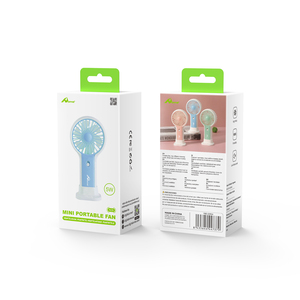 <b>USB</b> <b>Mini</b> <b>Fan</b> CS-07 Blue with Light 3-Speed Air Cooling <b>Fan</b> for Household 5V for Power Bank - Product Image 1