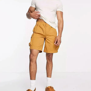 Pantalones cortos de algodón Cargo de verano para hombre, diseño sólido personalizado, respetuoso con el medio ambiente, disponible a precios mayoristas - Product Image 1