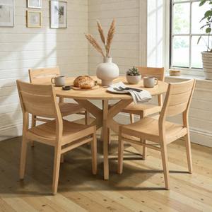 Meubles d'extérieur modernes Table ronde en teck massif Table de salle à manger de luxe pour jardin et patio avec base à pattes d'araignée pour hôtel et villa - Product Image 4