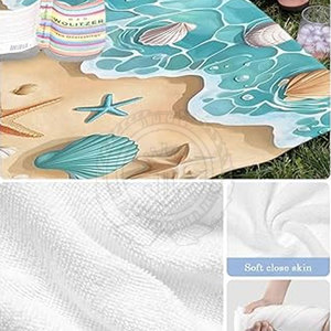 Toalla de Playa Absorbente de Diseño Duradero de Alta Calidad, Ultra Suave y Cómoda para Playa, Piscina, Spa y Uso Diario en el Baño - Product Image 6