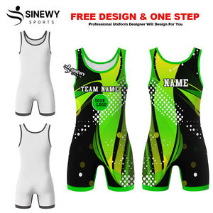 Combinaison de lutte pour adulte avec impression par sublimation personnalisée, extensible et à séchage rapide pour les vêtements de sport de lutte - Product Image 4