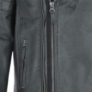 Vente en gros pakistanaise de vestes en cuir et toile col montant veste de moto décontractée d'hiver pour hommes Service OEM - Product Image 6