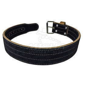 เข็มขัดยกน้ำหนักหนังวัวคุณภาพสูง ทนทาน กันลื่น สำหรับเพาะกาย ราคาโรงงาน ฟิตเนส ปรับขนาดได้ตามต้องการ - Product Image 1