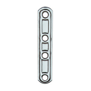 Placa Recta de Acero Inoxidable con 4 Orificios, Art.163in, 100 mm - Product Image 1