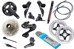 Grupo de transmisión BEST XX SL - AXS T-Type D1 con manillar con medidor de potencia y desviador trasero negro para bicicleta, grupo Shimano XX SL - Product Image 2