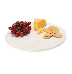Round Marble Abstract Lining Design Marble Lazy Susan Farmhouse Wedding Snack Use <b>Shelving</b> Units Top Selling - Product Image 4