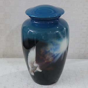 Urne de crémation pour adultes imprimée la plus vendue de style américain pour l'urne commémorative des cendres fabriquée et fournie par HHO - Product Image 4