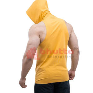 Top venta Fitness Wear nueva moda sudaderas con capucha sin mangas para hombres Fitness al aire libre sin mangas gimnasio sudaderas con capucha para hombres - Product Image 4