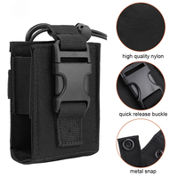 Étui radio tactique Molle pour ceinture de service, pochette pour interphone de chasse, étanche, doublure en nylon souple, fermeture éclair, utilisation extérieure