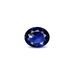 Zafiro Azul Suelto de 3 Quilates, Facetado, Azul Real Natural, Calibrado de 10mm y 8mm de Altura, Tratado Térmicamente - Product Image 1