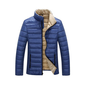 Chaqueta de Invierno Acolchada para Hombre, Reversible, Ligera, Rellena de Poliéster, con Cuello en V, Servicio OEM, Ropa Exterior - Product Image 1