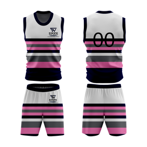 Vente en gros Vêtements de sport Maillot de basket-ball Design rayé Séchage rapide évacuation de l'humidité OEM ODM Uniforme d'équipe personnalisé - Product Image 3