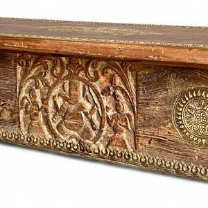 COSNOLE Handmade <b>Rustic</b> Style Brass FTD <b>Table</b> Living Room Furniture - Product Image 5