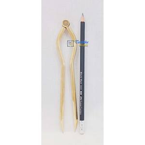 Ensemble de diviseurs nautiques géométriques en laiton massif plaqué or, finition polie artisanale, professionnel, 7 pouces, robuste - Product Image 2